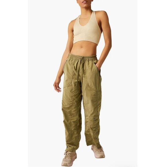 FP Movement Free Throw Metallic Sparkle Crop Tank in Sesame Size XS - Picture 5 of 6